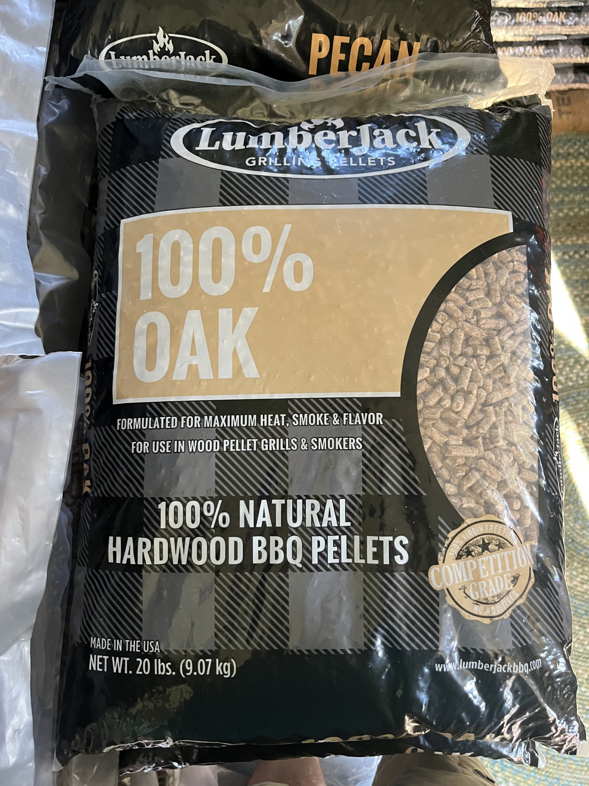 LumberJack 100% Oak grilling pellets