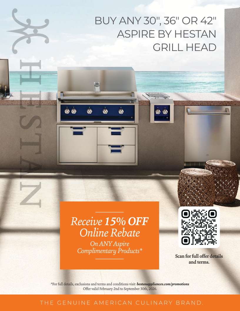 Aspire by Hestan 15% off online rebate promotion flyer