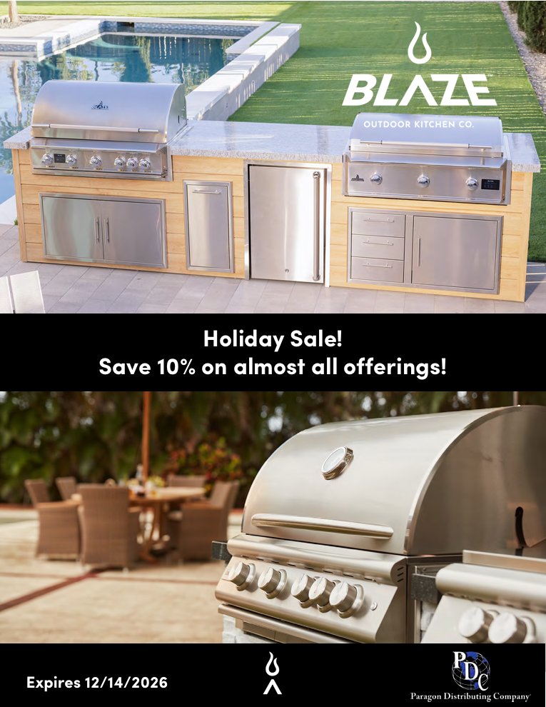 Blaze Holiday Sale, save 10 percent, promotion flyer
