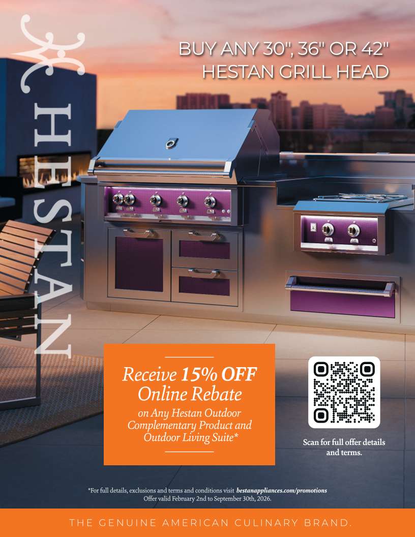 Hestan 15% off online rebate promotion flyer
